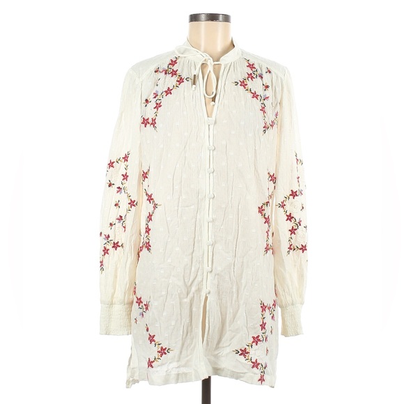 Anthropologie Floral Button-down Blouse - Picture 2 of 3